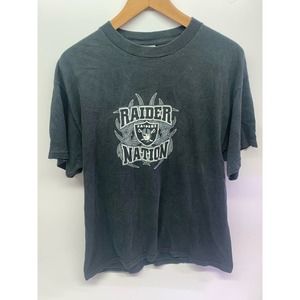 Men's NFL Raiders "Raider Nation" T-Shirt - Size Large - Black
